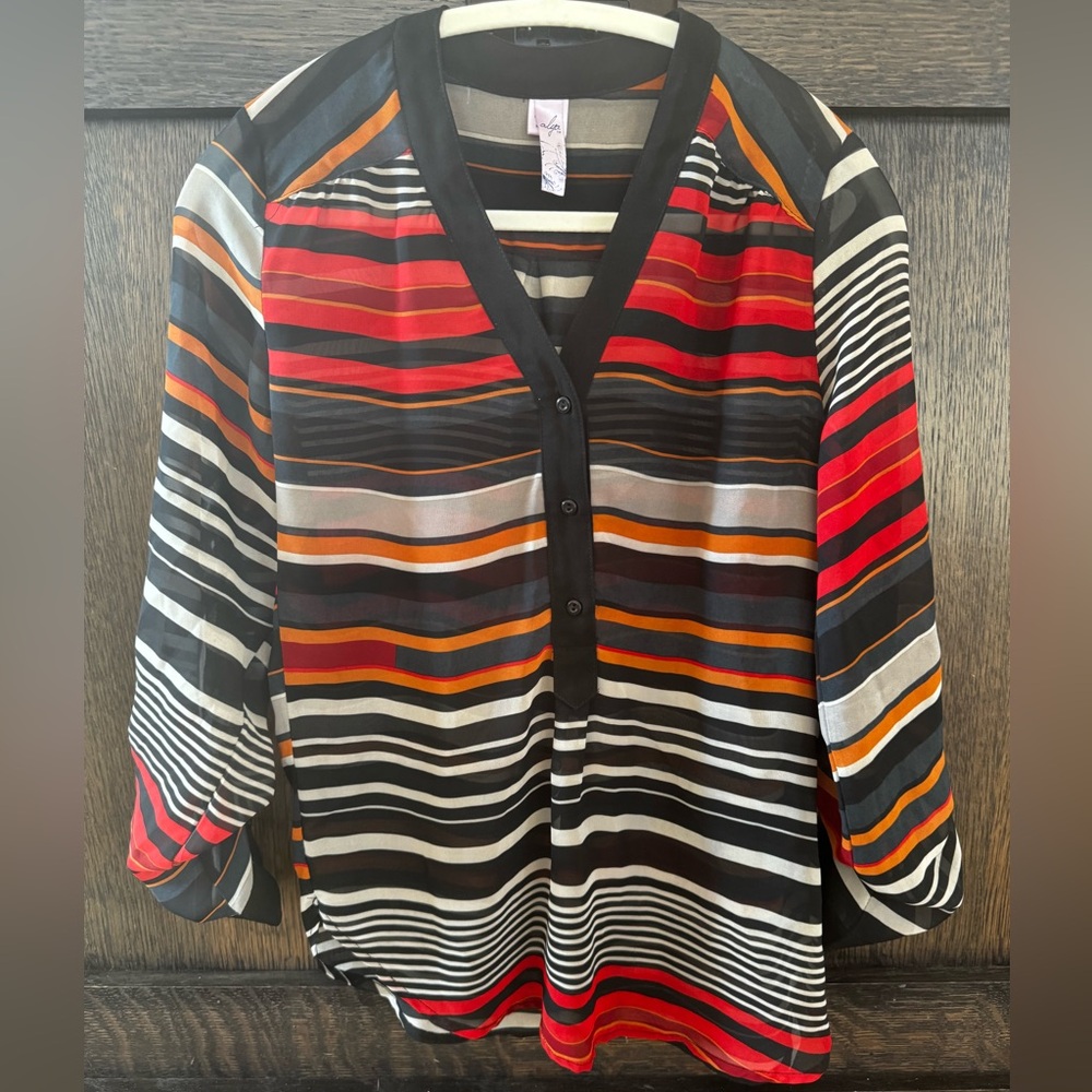 Striped shear Blouse